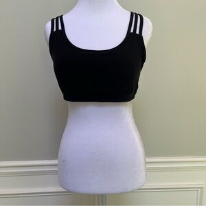 Athleta Black Strappy Sports Bra M